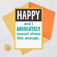 Can't Stress This Enough Funny Birthday Card for only USD 3.99 | Hallmark