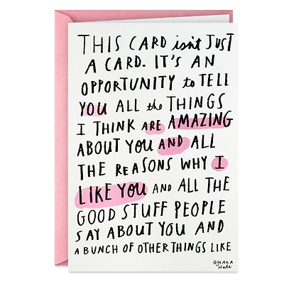 You're So Great I Ran Out of Room Funny Birthday Card for only USD 4.49 | Hallmark