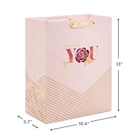 13" Amazing You Pink and Gold Large Gift Bag for only USD 4.99 | Hallmark