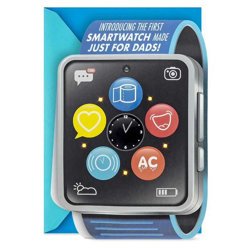 Smartwatch Just for Dads Funny Father's Day Card With Sound and Light for only USD 9.99 | Hallmark