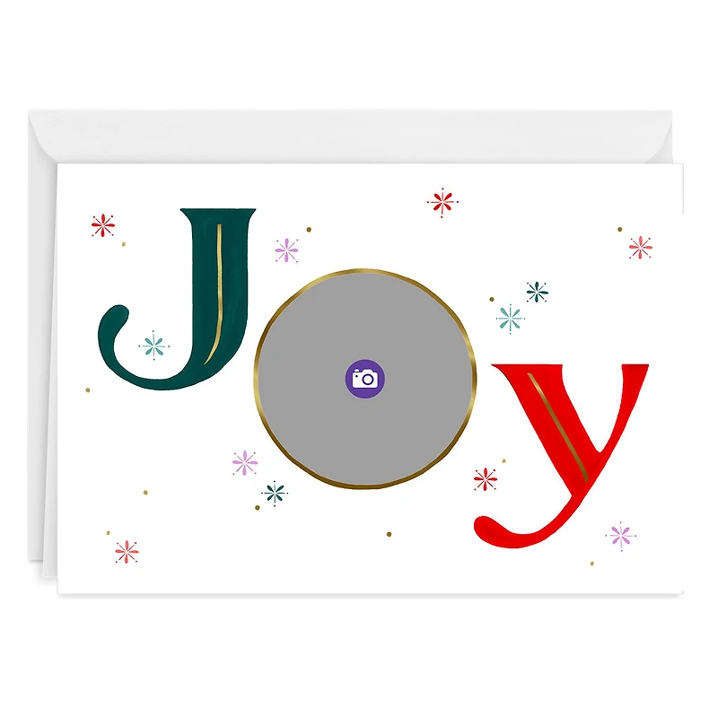 Joy and Snowflakes Custom Christmas Card for only USD 4.99 | Hallmark
