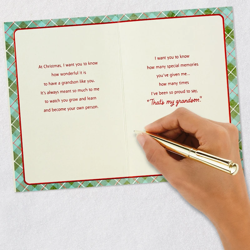Grandson, Many Special Memories You've Given Me Christmas Card for only USD 4.99 | Hallmark