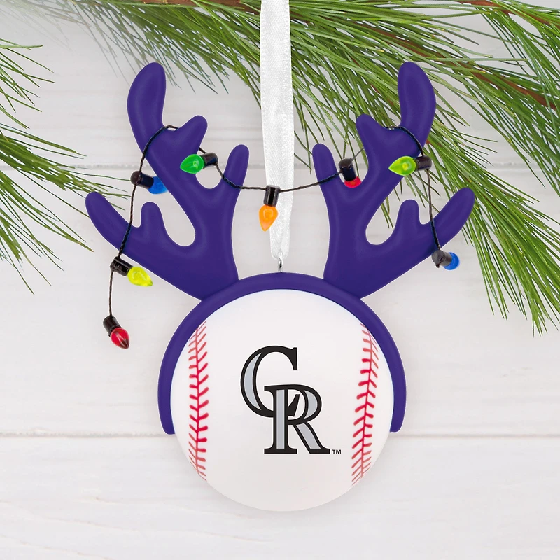 MLB Colorado Rockies™ Reindeer Baseball Hallmark Ornament for only USD 12.99 | Hallmark