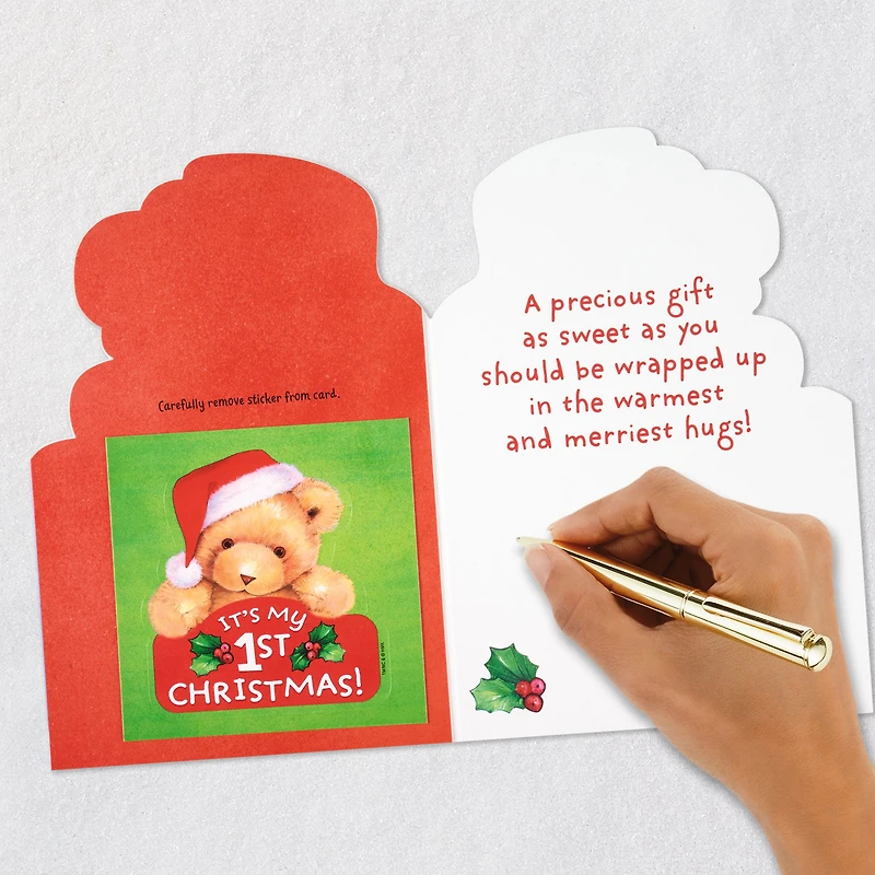 You're a Sweet, Precious Gift Baby's First Christmas Card With Sticker for only USD 4.59 | Hallmark