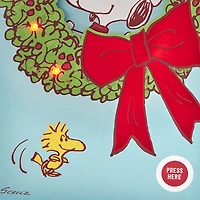 Peanuts® Snoopy and Woodstock Bright and Joyful Musical Christmas Card With Light for only USD 8.99 | Hallmark
