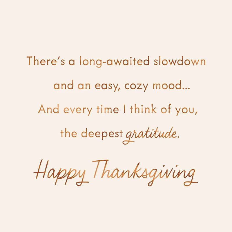 A Thankful Kind of Feeling Thanksgiving Card for only USD 3.99 | Hallmark