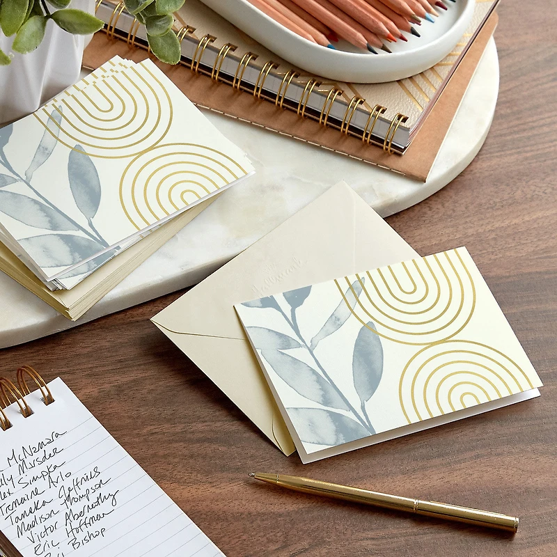Arches and Eucalyptus Blank Notes, Pack of 10 for only USD 10.49 | Hallmark