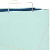 15" Mint Green With Gold Extra-Deep Square Gift Bag for only USD 7.99 | Hallmark