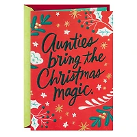 You Bring the Christmas Magic Christmas Card for Auntie for only USD 3.99 | Hallmark