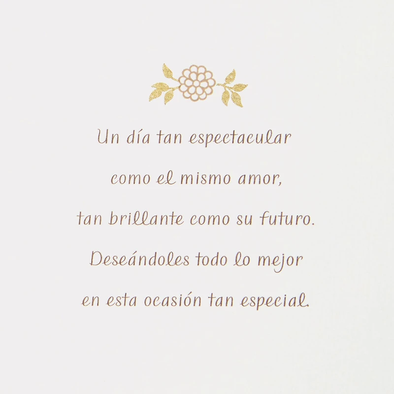 Floral Mr. and Mrs. Spanish-Language Wedding Card for Couple for only USD 6.99 | Hallmark