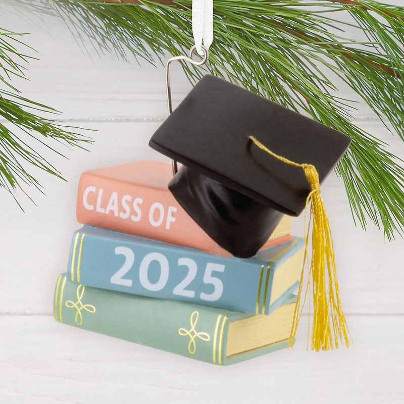 Graduation Cap and Books Class of 2025 Hallmark Ornament for only USD 14.99 | Hallmark