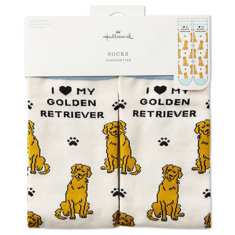 I Love My Golden Retriever Crew Socks for only USD 12.99 | Hallmark
