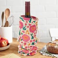 14" Pink Floral Fabric Wine Gift Bag for only USD 6.99 | Hallmark