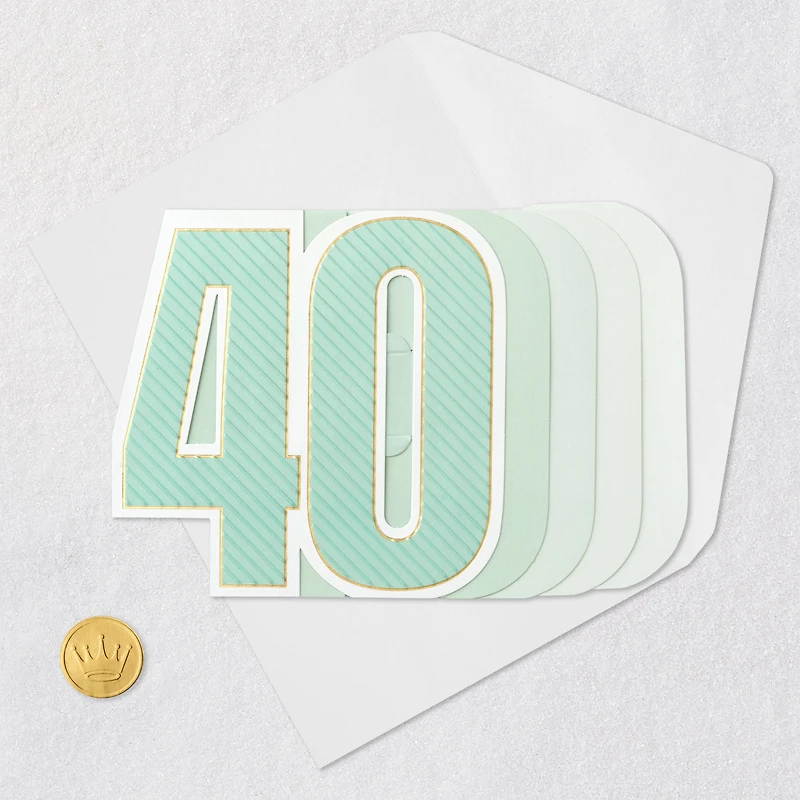 Here's to You 3D Pop-Up 40th Birthday Card for only USD 5.99 | Hallmark