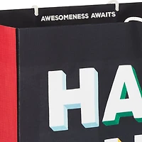 15" Shadow Letters on Black Extra-Deep Birthday Gift Bag for only USD 5.99 | Hallmark