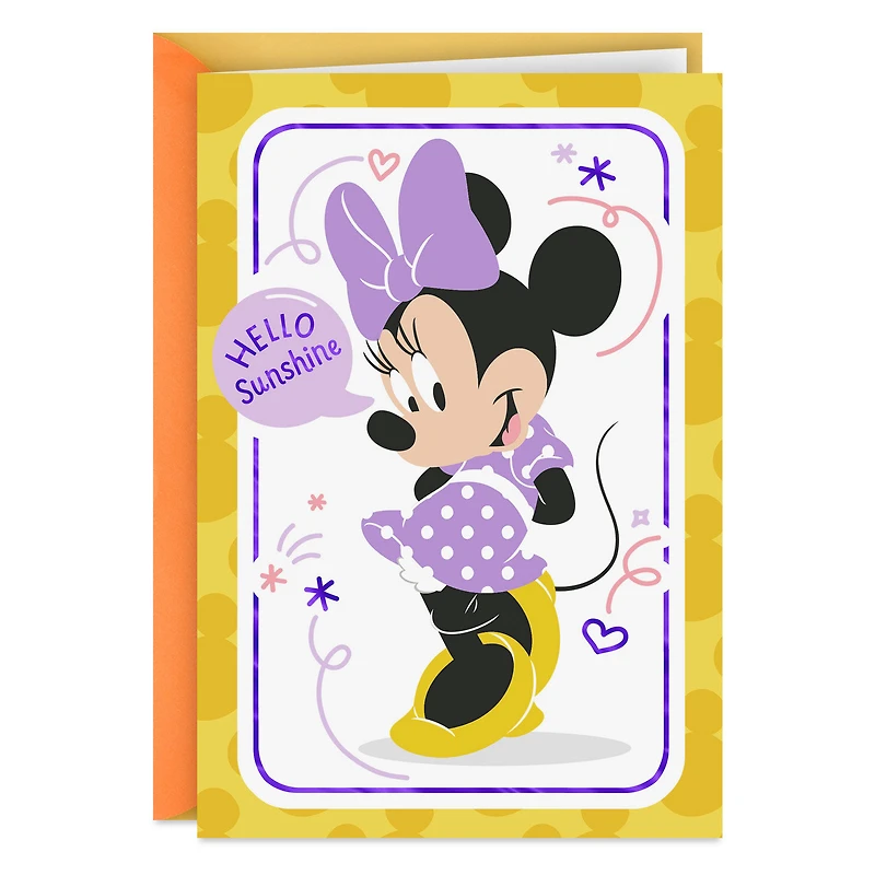 Disney Minnie Mouse Hello, Sunshine Birthday Card for Kids for only USD 3.99 | Hallmark