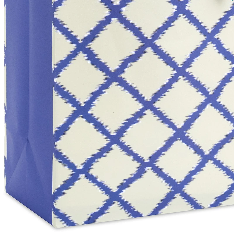 13" Blue Trellis on White Large Gift Bag for only USD 4.99 | Hallmark