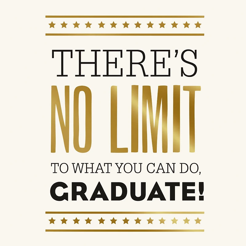 No Limits Gift Card Greeting Graduation Card for only USD 4.99 | Hallmark