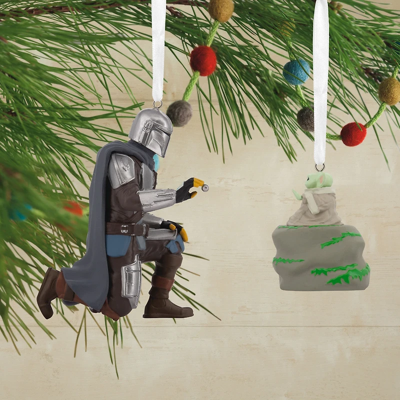 Star Wars: The Mandalorian™ and Grogu™ Hallmark Ornaments, Set of 2 for only USD 28.99 | Hallmark