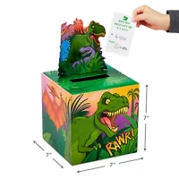 Dinosaur Rawr Kids Classroom Valentines Set With Cards, Stickers and Mailbox for only USD 14.99 | Hallmark