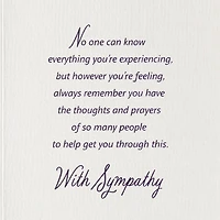 Losing Someone Who Mattered So Much Is Never Easy Sympathy Card for only USD 5.59 | Hallmark