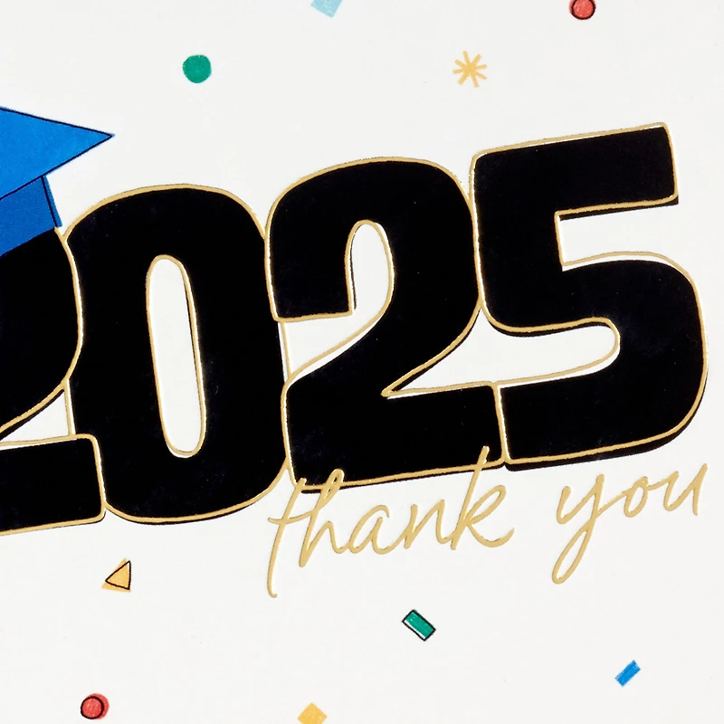 2025 Grad Cap and Confetti Graduation Thank-You Notes, Pack of 10 for only USD 6.49 | Hallmark