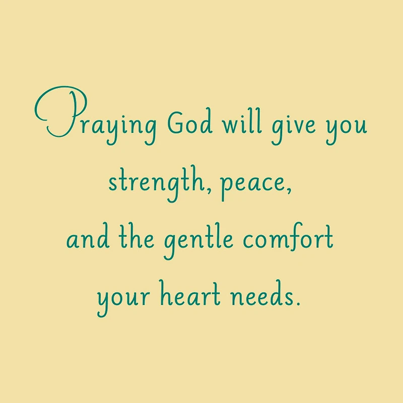 Prayers for Strength, Peace and Comfort Religious Sympathy Card for only USD 2.50 | Hallmark