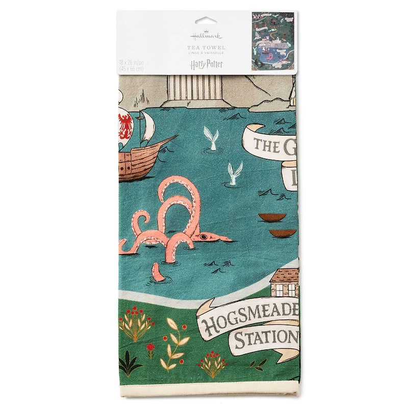 Harry Potter™ Map Tea Towel, 18x26 for only USD 16.99 | Hallmark