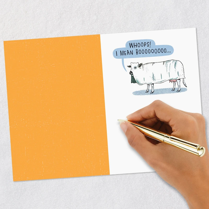 Mooing Ghost Cow Funny Halloween Card for only USD 3.69 | Hallmark
