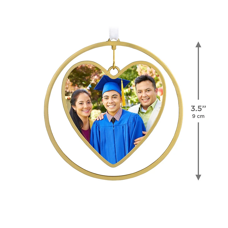Gold Heart Metal Personalized Ornament, Custom Photo for only USD 30.99 | Hallmark