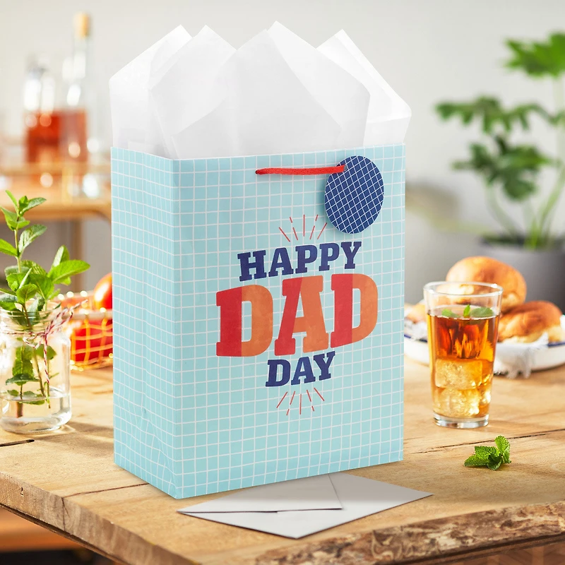 13" Happy Dad Day Large Father's Day Gift Bag With Tissue Paper for only USD 5.99 | Hallmark