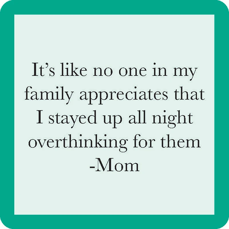 Drinks on Me Overthinking Mom Funny Coaster for only USD 4.99 | Hallmark