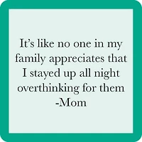 Drinks on Me Overthinking Mom Funny Coaster for only USD 4.99 | Hallmark