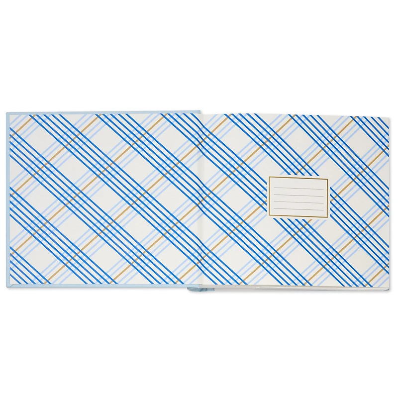Gather Happy Memories Gold on Light Blue Linen Photo Album for only USD 28.99 | Hallmark