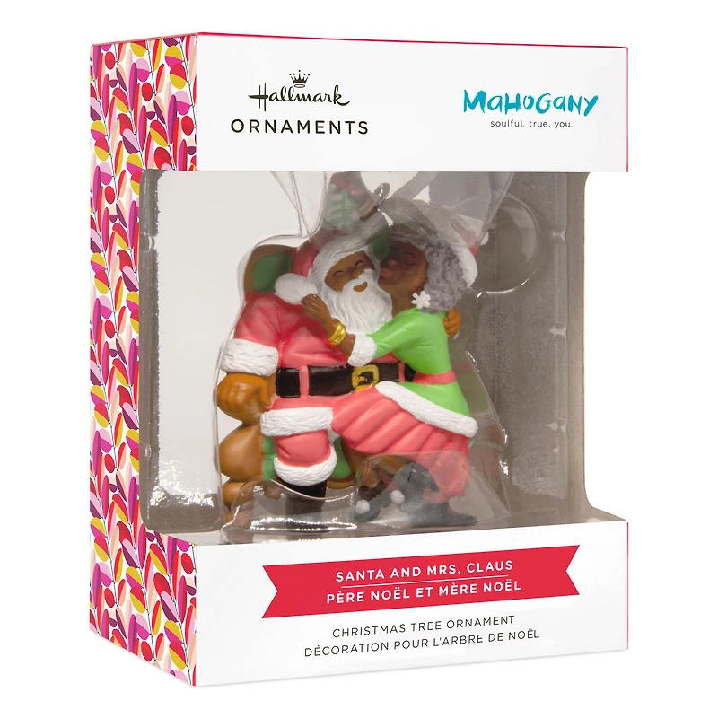 Mahogany Santa and Mrs. Claus Hallmark Ornament for only USD 11.49 | Hallmark