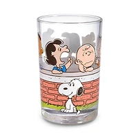 Peanuts® Gang at Brick Wall Collectible Drinking Glass, 13.5 oz. for only USD 16.99 | Hallmark
