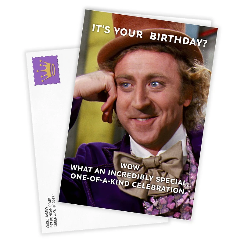 Willy Wonka & The Chocolate Factory Funny Custom Birthday Card for only USD 4.99 | Hallmark