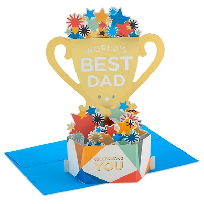 World's Best Dad Trophy 3D Pop-Up Father's Day Card for only USD 7.99 | Hallmark