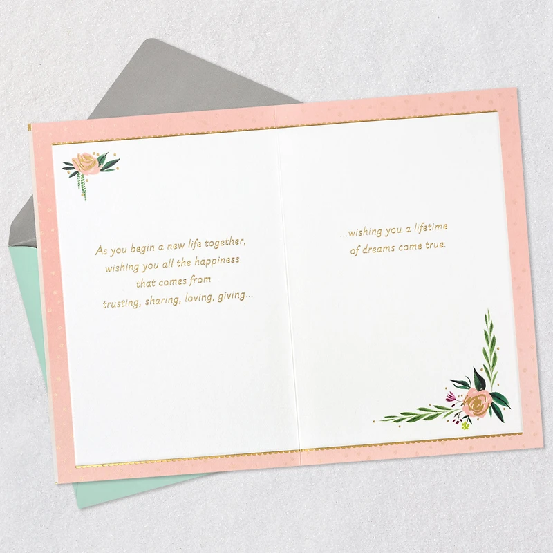 A Lifetime of Dreams Come True Wedding Card for only USD 4.59 | Hallmark