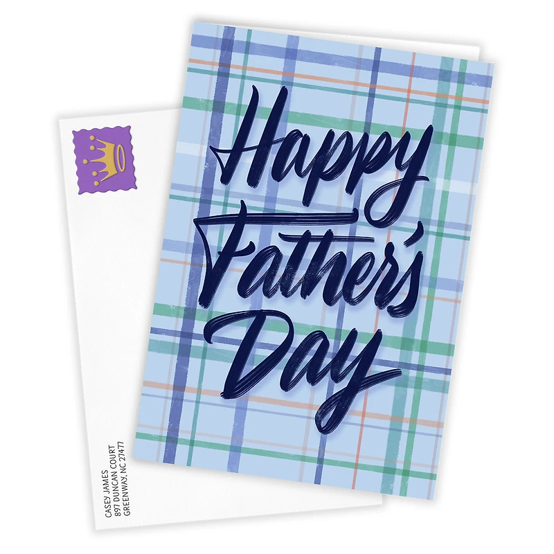 Appreciated and Loved Blue Plaid Custom Father's Day Card for only USD 4.99 | Hallmark