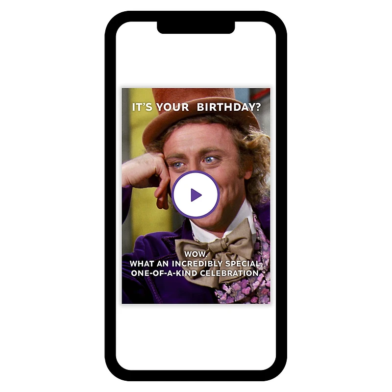 Willy Wonka & The Chocolate Factory Funny Custom Birthday Card for only USD 4.99 | Hallmark