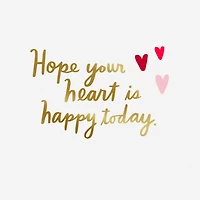 Hope Your Heart Is Happy Gift Card Greeting Valentine's Day Card for only USD 4.99 | Hallmark