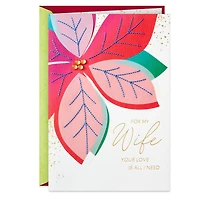 Your Love Is All I Need Christmas Card for Wife for only USD 9.59 | Hallmark