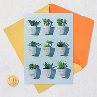 Smiling Succulent Plants Blank Card for only USD 4.59 | Hallmark