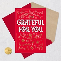 Grateful for You Christmas Thank-You Card for only USD 2.99 | Hallmark