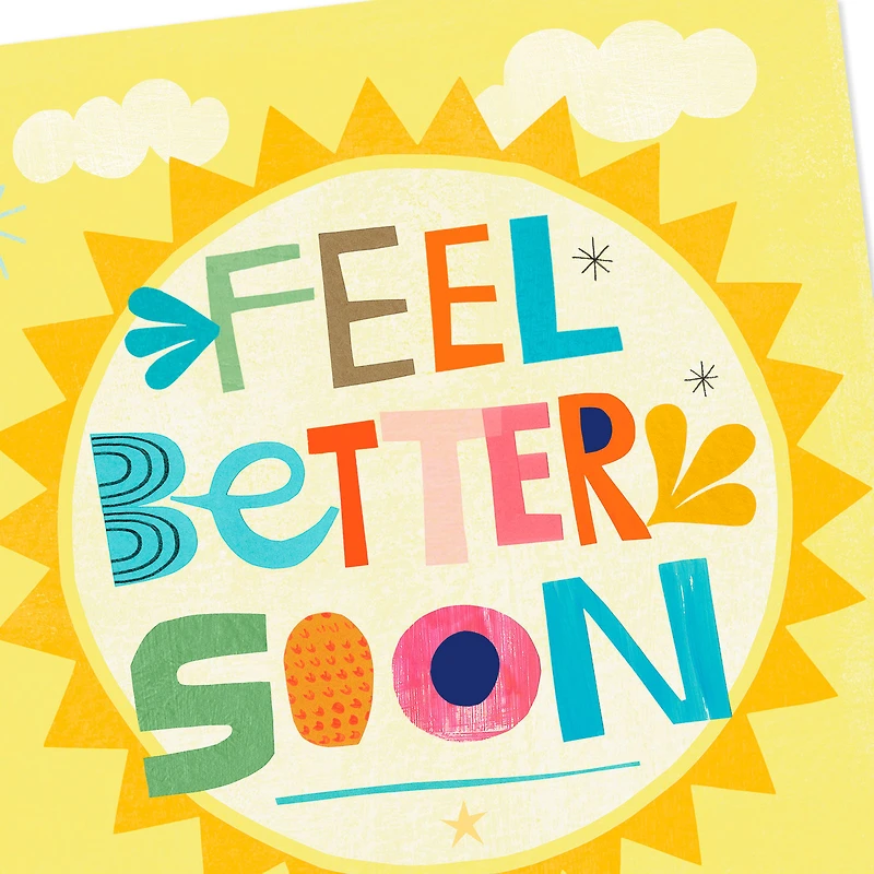 16" Feel Better Soon Sun Jumbo Get Well Card for only USD 9.99 | Hallmark