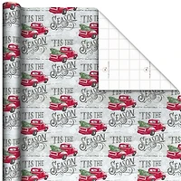 'Tis the Season Red Truck Jumbo Christmas Wrapping Paper Roll, 90 sq. ft. for only USD 9.99 | Hallmark