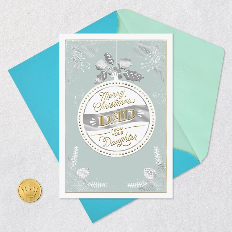 You Mean the World to Me Christmas Card for Dad From Daughter for only USD 5.59 | Hallmark