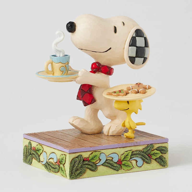 Jim Shore Peanuts Snoopy and Woodstock Cookies for Santa Figurine, 5" for only USD 52.99 | Hallmark