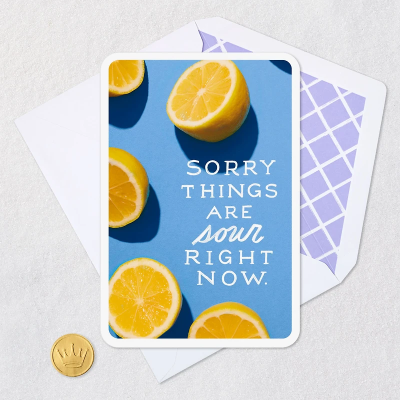 Sorry Things Are Sour Right Now Encouragement Card for only USD 2.99 | Hallmark